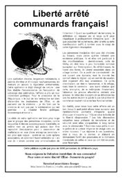Свободу арестованным французским коммунарам! (фр.)