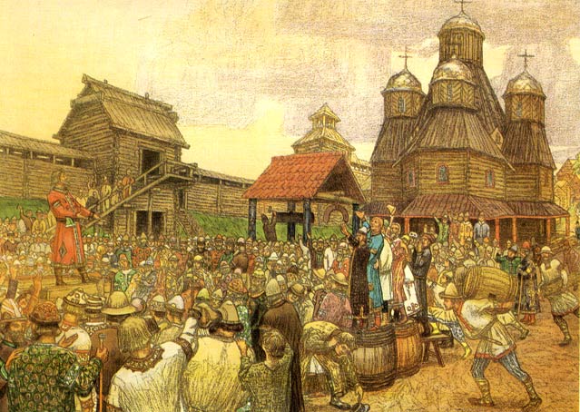 Новгородское вече (А.М. Васнецов)